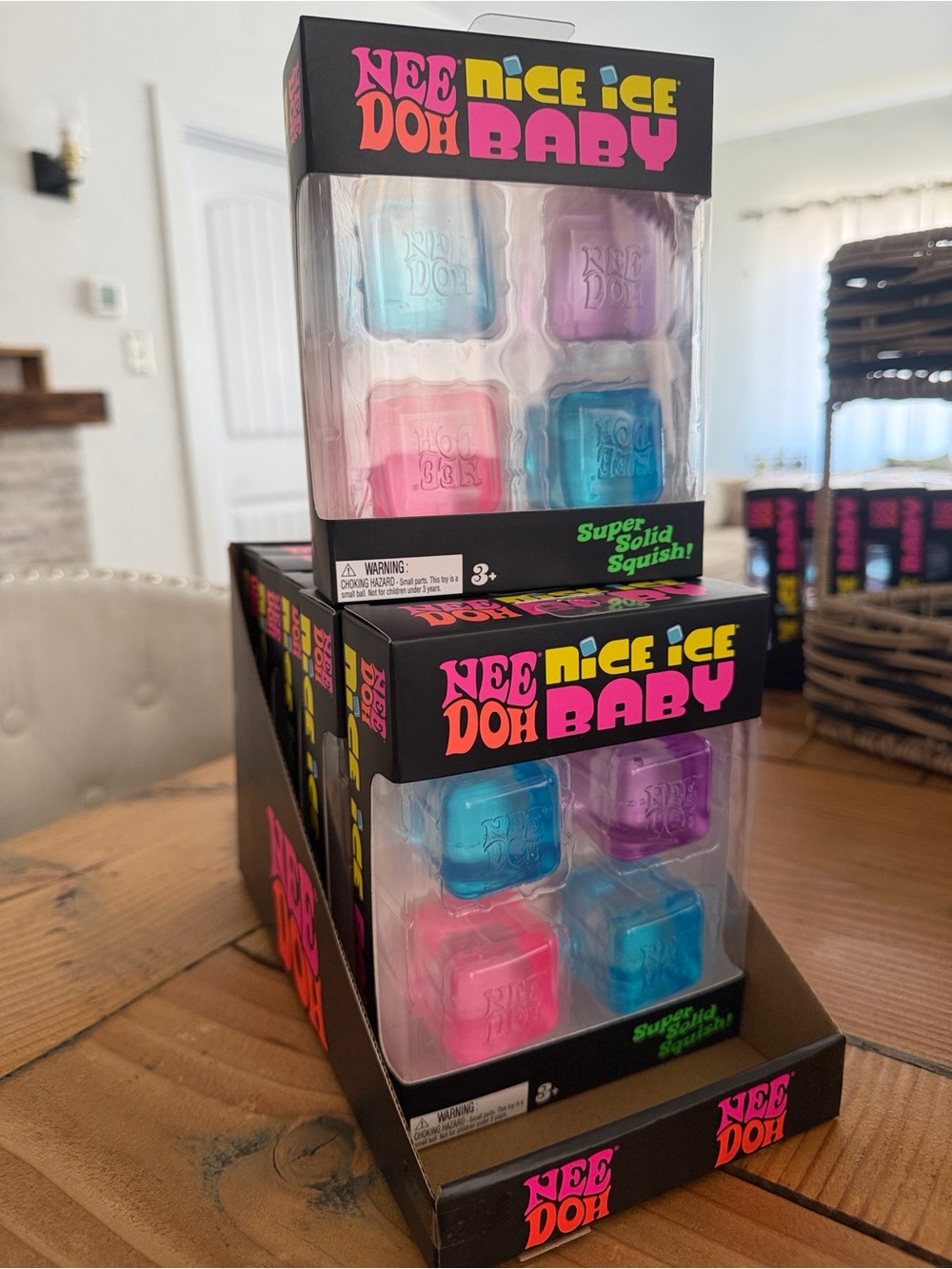 NeeDoh Nice Ice Baby - Pink, Blue, Purple The box includes 6 separate boxes Auth